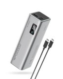 CUKTECH 65W Power Bank Ricarica Rapida, 20000mAh Portatile Batteria Esterna con 3 Porte, Display Digitale, USB C Caricatore Portatile Caricabatterie per Laptop MacBook Pro, Galaxy S23, iPhone 15 Pro