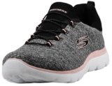 Skechers womens Summits-quick Getaway Sneaker, Black/Coral, 7 US
