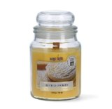 Magic Lights Candela con Stoppino in Legno che Scoppietta – 510g Vaniglia Butter Cookies – Giara Grande Profumata Lunga Durata – Made in Italy