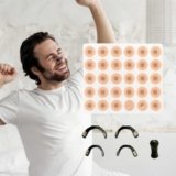 60 Cerotti Nasali Magnetici Antirussamento – Cerotto Nasale con Dilatatore Nasale Magnetico per Respirazione Migliorata, Naso Libero di Notte e nello Sport
