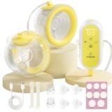 Saglve Tiralatte Elettrico Indossabile – 80g Tira Latte Neonati con 4 Modalità 12 Livelli 300mmHg, Portatile Ricaricabile 21/24mm Flangia Breast Pump Electric Portatile Casa, Ufficio, Viaggio