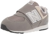 New Balance Kid’s 574 V1 New-B Hook and Loop Sneaker, Rain Cloud/Silver Metallic, 8.5 M Toddler (1-4 Years)