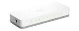 D-Link GO-SW-8E Switch Desktop, Fast Ethernet 10/100Mbps, RJ45, Plug & Play, 8 Porte, Bianco