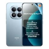 XIAOMI Redmi Note 15 Pro+ 5G, Smartphone 8+256GB, Batteria massiccia da 6500 mAh, IP66/IP68, Nuova fotocamera 200 MP, Display AMOLED da 6,83″, Blu Ghiacciaio, Garanzia 2 anni, Caricatore non incluso