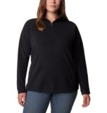 Columbia Glacial 4 1/2 Zip, Felpa In Pile Donna, Nero, XL