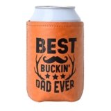 Xumbtvs Christmas Gifts for Dad from Daughter, Son for Fathers Day, Birthday Gifts for Dad, Him, Husband, Grandpa, Retirement Gifts for Men, Leather Can Cooler for Mens 12oz (DAD)