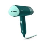 Philips Domestic Appliances 3000 Series Sistema di Stiratura a Vapore Portatile, Uso in 30 secondi, 1000W, Vapore 20 g per min, Piastra Riscaldata, Compatto, Pieghevole, Verde Scuro, STH3020/70