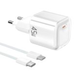 YISH 45W Caricatore USB C Caricabatterie：GAN PD3.0 Alimentatore USB C Rapido Compatto Carica Batterie Cellulare con 60W Cavo Type-C 1M Spina Ricarica Adattatore Tipo C Presa Spinotto per Smartphone