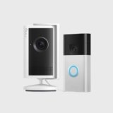 Ring Videocamera interna Plus (ultima generazione) con Videocitofono a batteria | Videocamera di sicurezza plug-in | Retinal 2K, zoom ottimizzato 4x,| Prova gratuita di 30 giorni del piano Ring Home