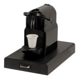 Baroni Home Porta Capsule Caffè Professionale ad 1 Cassetto, Porta Capsule con Divisione a Scomparti, capacità 55 capsule, Organizzatore per Caffetteria con Cassettiera, 38x23x5 cm, Nero