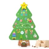 BlueWood Wooden Wall Busy Board Panels, Toddler Learning Activity Center, Montessori Philosophy Sensory, Educational Toys, Conducive to All-Round Development – Tree