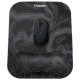 Gimars Tappetino Mouse Poggiapolsi, Mouse Pad Ergonomico in Memory Foam, 28x21cm Grande Mousepad Gaming con Supporto Poggia Polsi e Base Antiscivolo per Computer Laptop Ufficio, Mappa
