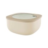 Guzzini Store&More Kitchen Active Design Contenitori Ermetici Bassi per Frigo/Freezer/ Microonde (L), 19.5 x 19.5 x 9.3 cm, Marrone (Clay)