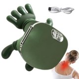 Rukjmqi Massaggiatore Spalle A Forma Di Mano, 15x11x6.5 Cm Cervicale Con Manine, Neck Massager, Massaggiatore Mani Reali 5V/10 W, Ricaricabile USB Per Collo, Schiena