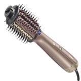 BaByliss Air Power Volume 2in1 Styler e asciugacapelli, da capelli bagnati ad asciutti, spazzola asciugacapelli volumizzante per capelli da medi a lunghi, 3 temperature, funzione ionica, oro, AS95E