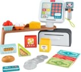 Fisher-Price Toddler Learning Toy Laugh & Learn Count & Shop Cash Register Play Store with 20 Pieces for Pretend Play Kids Ages 2+ Years