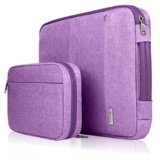 Voova Laptop Sleeve Case 15.6 Inch Compatible with MacBook Air 15 M2/M3/M4, MacBook Pro 15/16, 15-16″ Hp Lenovo Dell Acer Asus, 2 in 1 Waterproof Computer Bag with Detachable Accessory Pouch, Lavender
