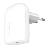 Belkin Caricabatteria da parete USB-C con PPS (30W), certificato USB-IF, ricarica rapida PD 3.0, caricatore USB C per iPhone 16, 15, 14, Galaxy S24, S23, Plus, iPad, Tab S7, AirPods e MacBook Air