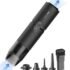 HOTO Aspirabriciole Senza Fili 15000pa, 4 in 1 Mini Aspirapolvere, Aspirazione, Soffiaggio, Gonfiaggio, Sigillamento Sottovuoto, Brushless, per Veicoli/Scrivanie/Tastiere/Macchine da Caffè Ecc