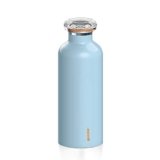 Guzzini – On The Go, ENERGY, Bottiglia Termica da Viaggio – Azzurro, Ø 7.3 x h21.2 cm | 500 cc – 116700134