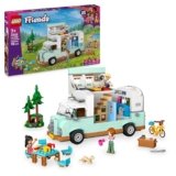 LEGO Friends Avventura sul Camper dell’Amicizia, Giochi di Ruolo e per le Abilità Sociali per Bambine da 7 Anni con Personaggi, Veicolo Giocattolo Apribile e Accessori da Campeggio, Idea Regalo 42663