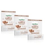 Equilibra Viso, Karitè Stick Labbra, Balsamo ad Azione Protettiva per Labbra Morbide e Setose, Burro di Karité Nutriente, Olio di Jojoba Emolliente, Vitamina E Antiossidante, 3 Pezzi da 5,5 ml