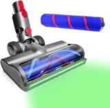 DAMAIYI Spazzola LED Compatibilità per Dyson V7 V8 V10 V11 V15 Aspirapolvere,Testina Spazzola Sostituibile con Accessorio a Trasmissione Diretta,per Parquet,Pavimenti Duri e Tappeti.(Spazzola 2PS)