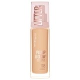 Maybelline New York Fondotinta Illuminante, Per Tutti i Tipi di Pelle, Pelle Rimpolpata e Radiosa, Finish Naturale, Con Acido Ialuronico e Niacinamide, Lifter Plump and Glow, Tonalità: 118, 30 ml