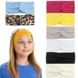 8 Pezzi 23 x 10 cm Nastri Colorati Fronte,Antiscivolo e permeabili Fascia elastica,Sottile larghezza cerchietto Fasce capelli,Fasce Nylon Elasticizzato,Per yoga, corsa, sport
