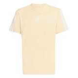 adidas Mixte Enfant Essentials 3 Stripes T-Shirt, Crystal Linen/White, 13-14 Years