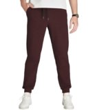 Idtswch 34 Inseam Mens Tall Sweatpants Extra Long Joggers Mens Tall Athletic Pants with Zip Pockets Wine
