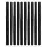 10 Pezzi Bastoncini Colla a caldo, 11 x 200 mm Fissaggio Stick colla a caldo, Nero Ricariche Colla a Caldo Stick,Kit Bastoncini Colla Asciugatura Rapida,per progetti, ufficio