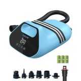TOPUMP Pompa Elettrica SUP TPS300, Pompa SUP ad Alta Pressione 20 PSI, 96,2 Wh, Type-C, Auto-Spento Compressore Ricaricabile Portatile Gonfiaggio e Sgonfiaggio a Due Stadi