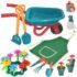 Melissa & Doug Take-Along Wooden Toy Barn, 11-Pc Portable Toddler Playset with Farm Animals & Pop-Up Roof, Preschool Learning Toys for Girls & Boys 2+