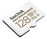 SanDisk MAX ENDURANCE Video Monitoring for Dashcams & Home Monitoring 128 GB microSDXC Memory Card + SD Adaptor 60,000 Hours Endurance