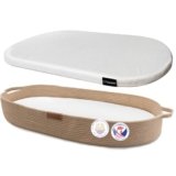 Yunioo Cesta Fasciatoio per Neonato con Materassino Impermeabile Fasciatoio Portatile Neonato Morbido Cuscino Adatto a Cassettiera e Piano Per il Cambio