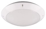 Reality Leuchten R60501031 – Plafoniera da esterni Camaro, in plastica bianca, non inclusa 1 x E27.