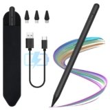 Stylus Pen Tablet Android, KBCASE Penna per Tablet Compatibile Samsung/iPhone/Lenovo/Xiaomi/Huawei/Android Touch Screen, Stylus Pencil with Sensibile all’Inclinazione con 3 Punte