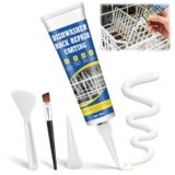WEILAOK Antiruggine, Gomma Liquida per Cestello Lavastoviglie Riparatore, Impermeabile, Antiruggine e Resistente Calore, Bianco Rivestimento Impermeabile per Lavastoviglie Universale, 50ml