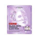 L’Oréal Paris Glass Skin Maschera in Idrogel, Per Tutti i Tipi di Pelle, Pelle Luminosa e Radiosa, Risultati Istantanei, Trend Coreana, Con Acido Ialuronico e Centella Asiatica, Revitalift, 1x37gr