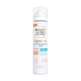 Garnier Spray Fissante Make Up con Protezione Solare SPF50+, Protezione da Macchie Scure, Trucco Perfetto a Lungo, Formula Vegana con Glicerina, Vitamina E e Acido Ialuronico, Ambre Solaire, 75 ml