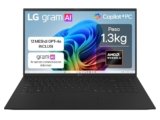 LG gram AI 15Z80T, Notebook 15.6″ FHD (1920×1080), AMD Ryzen AI 7 350, 16GB RAM, 512GB SSD, Ultraleggero solo 1.3 kg, Batteria 72Wh, Windows 11 Home, Copilot, scocca in alluminio, Nero