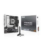 ASUS PRIME B850M-A WIFI, Scheda Madre AMD mATX, Slot DDR5, PCIe 5.0 Ready, 3 Slot M.2, Wi-Fi 6E, Ethernet Realtek 2.5Gb, DisplayPort, HDMI, USB-C Anteriore da 5Gbps, BIOS FlashBack, Aura Sync