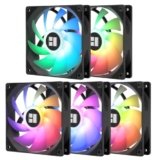 TR TL-C12C-S X5 CPU Air Fan 120mm ARGB Case Cooler Fan, Ventilatore per computer silenzioso PWM con cuscinetto S-FDB, Ventola di raffreddamento velocità fino a 1550 rpm