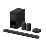 Sony HT-S40R – Soundbar per TV a 5.1 canali 600W Dolby Digital, Subwoofer cablato e Speaker posteriori wireless, connessione Bluetooth, Colore Nero