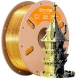 ERYONE Filamento PLA bicolore doppio 1,75 mm, filamento stampante 3D bobina da 1 kg +/- 0,03 mm, seta nero oro