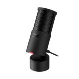 HyperX SoloCast 2, Microfono Usb-C Condensatore per Gaming, Streaming, Podcast, Compatibile Con Pc, Mac e Bracci Filettati, Controllo Con Software Ngenuity, Plug-and-Play, Audio Chiaro, Nero