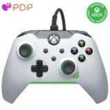 PDP Wired Controller Neon White for Xbox Series X|S, Gamepad, Wired Video Game Controller, Gaming Controller, Xbox One, Officially Licensed – Xbox Series X