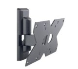 Meliconi CME ETR120, Supporto TV Parete, Supporto TV Inclinabile, Staffa per TV a Schermo Piatto da 14″ a 32″, Attacco VESA 75-100-200×100, Portata 20 Kg, Made in Italy, Nero