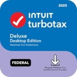 TurboTax Deluxe Desktop Edition 2025, Federal Tax Return [PC/Mac Download]